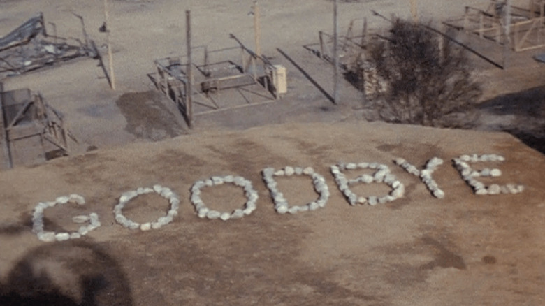 The "Goodbye" message on the ground in "M*A*S*H" (1983)