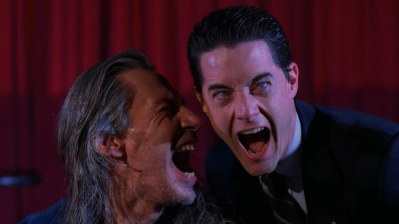 A corrupted Dale Cooper is possessed by BOB in "Twin Peaks" (1991)