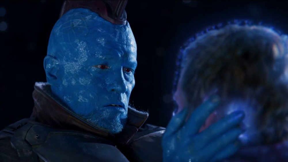 Michael Rooker and Chris Pratt in Guardians of the Galaxy Vol. 2