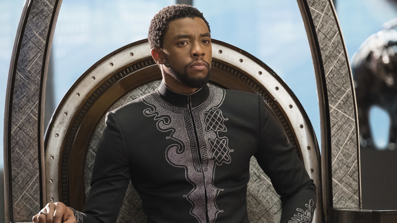 T'Challa sitting on his throne