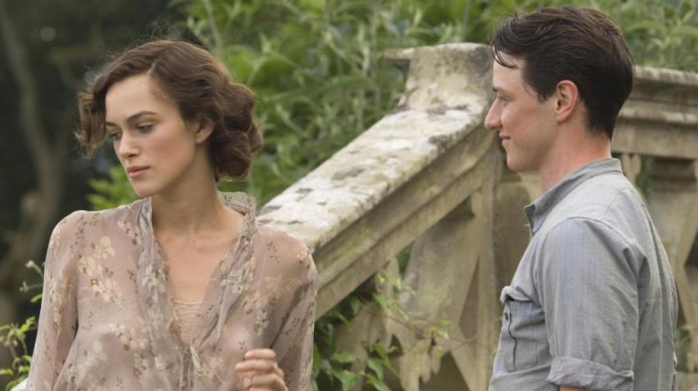 Keira Knightley and James McAvoy in Atonement