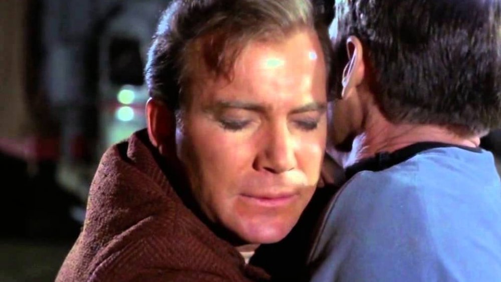 Kirk embracing Bones in "City on the Edge of Forever"