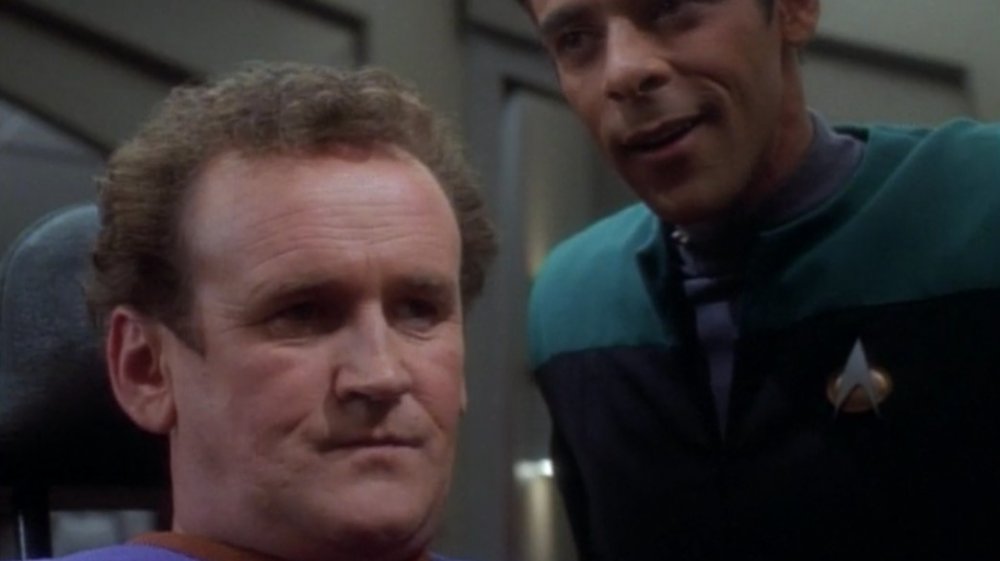 The O'Brien clone and Bashir in "Whispers"