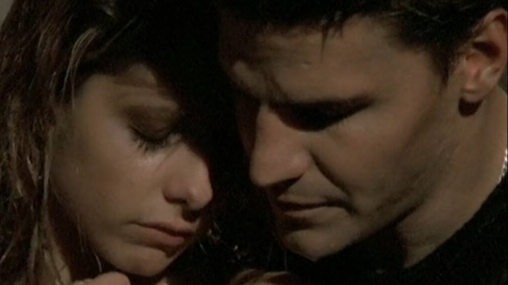 Buffy hugs Angel