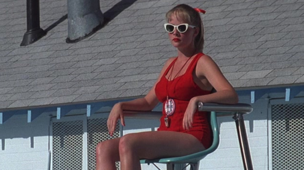Wendy on the lifeguard chair