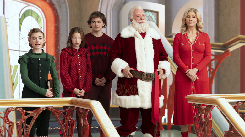 Santa Claus family together