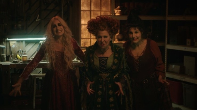 The Sanderson Sisters grimacing 