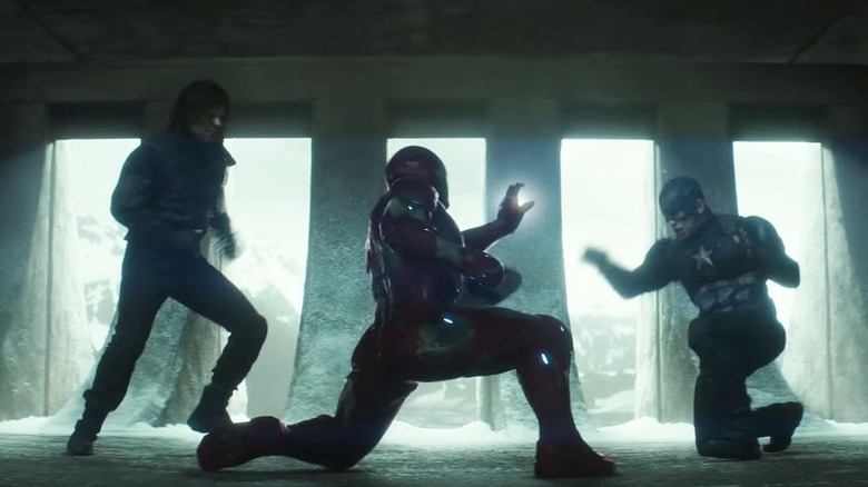 Winter Soldier, Iron Man, and Captain America square off in "Civil War"