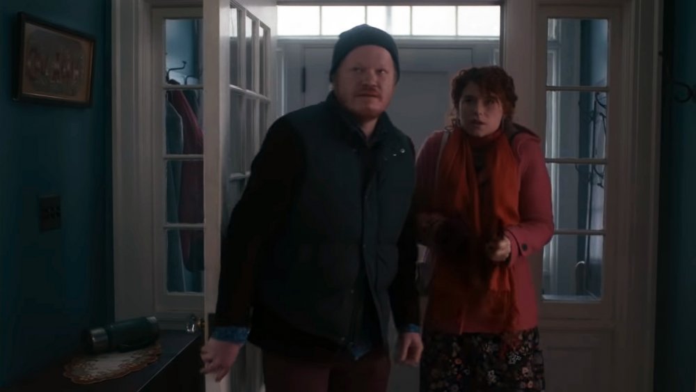 Jesse Plemons and Jessie Buckley in I'm Thinking of Ending Things