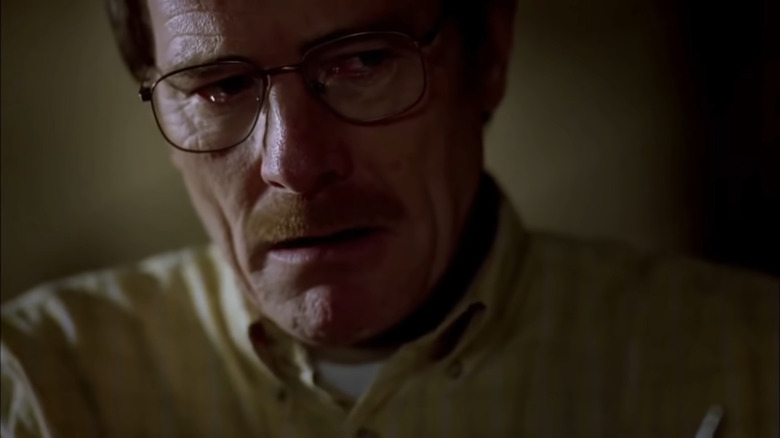 Bryan Cranston crying as Walter White