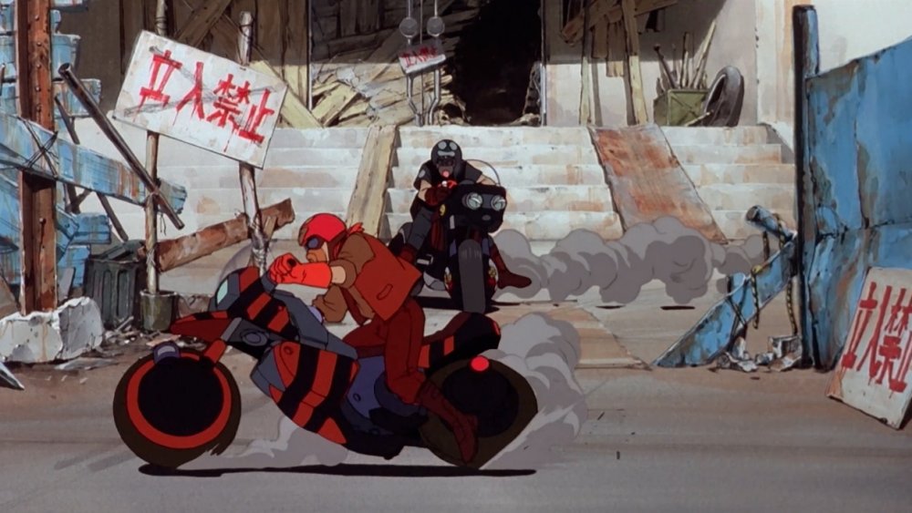 Biker gang in Akira