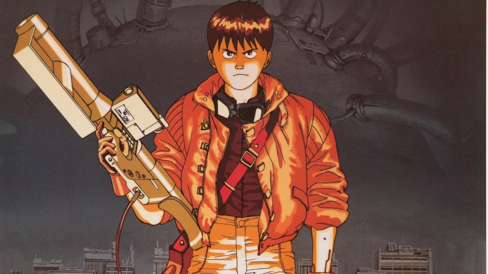 Kaneda with his gun in Akira