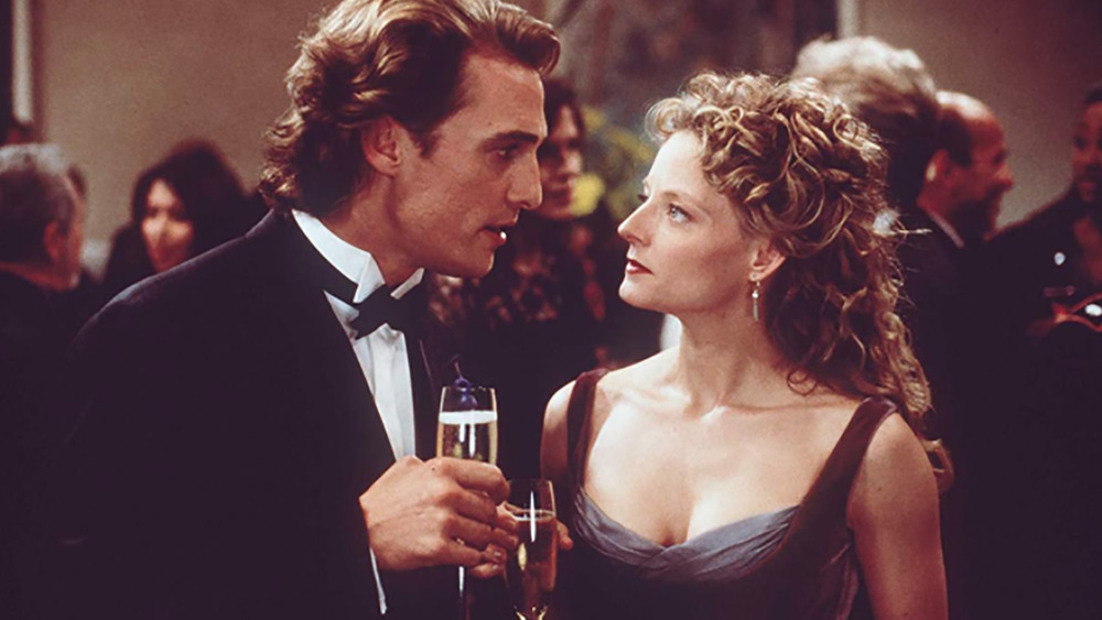 Jodie Foster and Matthew McConaughey at a gala in Contact