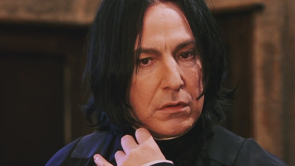 Snape frowning pensive