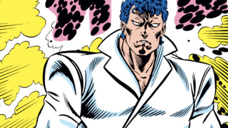 The Beyonder in a white shirt