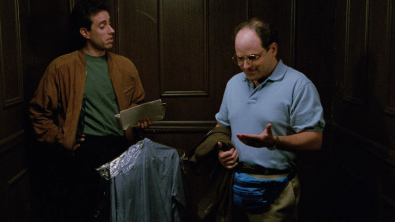 George Costanza wearing a fanny pack