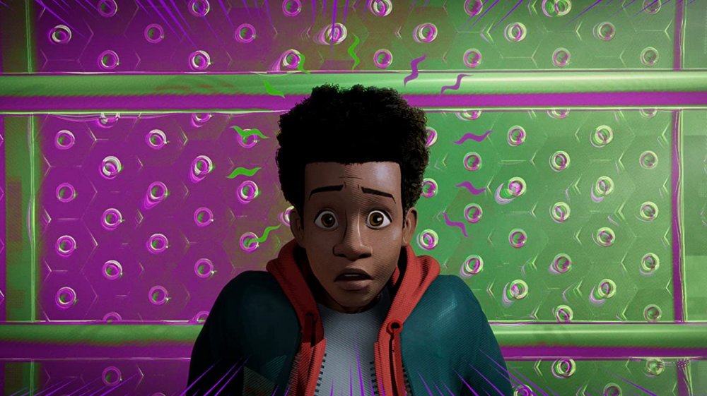 Shameik Moore as Miles Morales in Spider-Man: Into the Spider-Verse