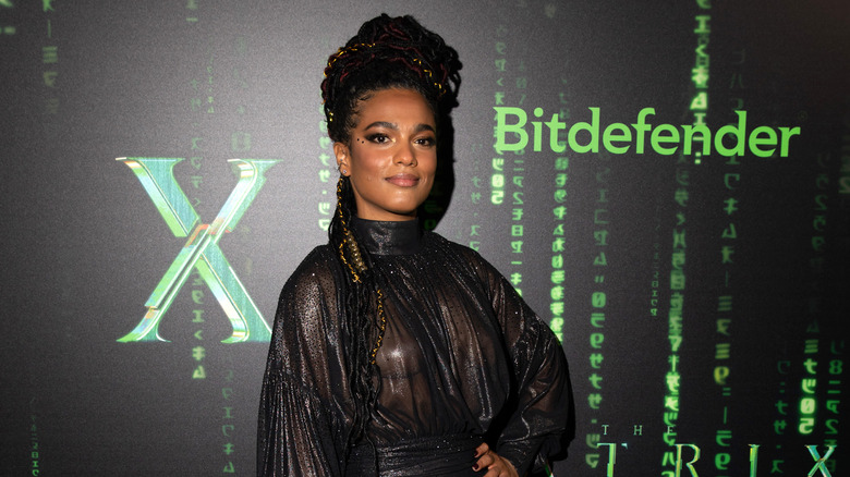 Freema Agyeman at the premiere of The Matrix Resurrections