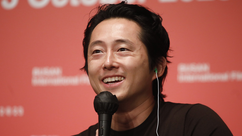 Steven Yeun at event