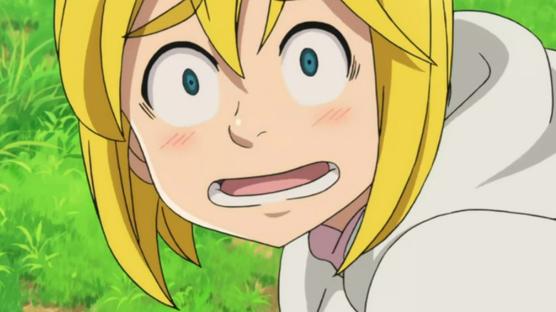 Meliodas crawling on the ground