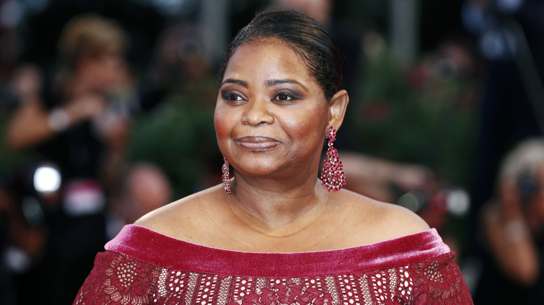 Octavia Spencer smiling and posing at film premiere