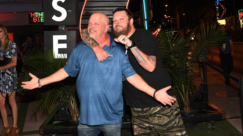 Rick and Corey Harrison posing