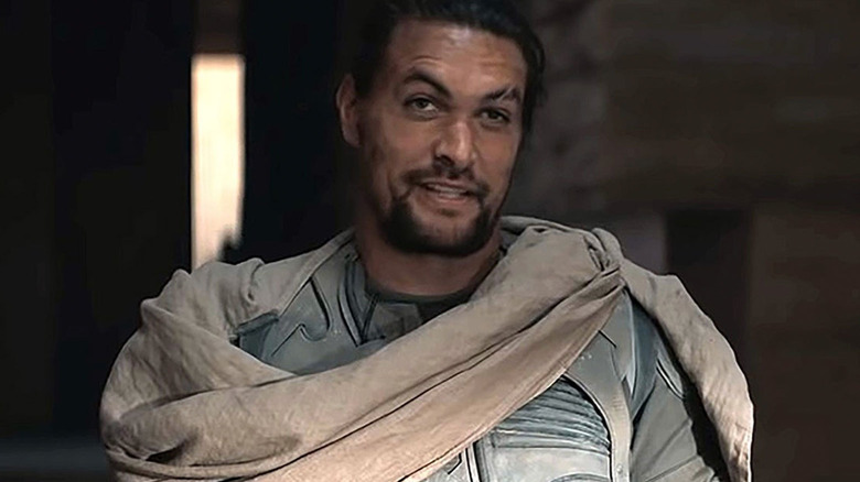 Jason Momoa smiling in Dune