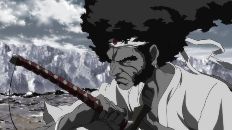 Afro Samurai drawing sword