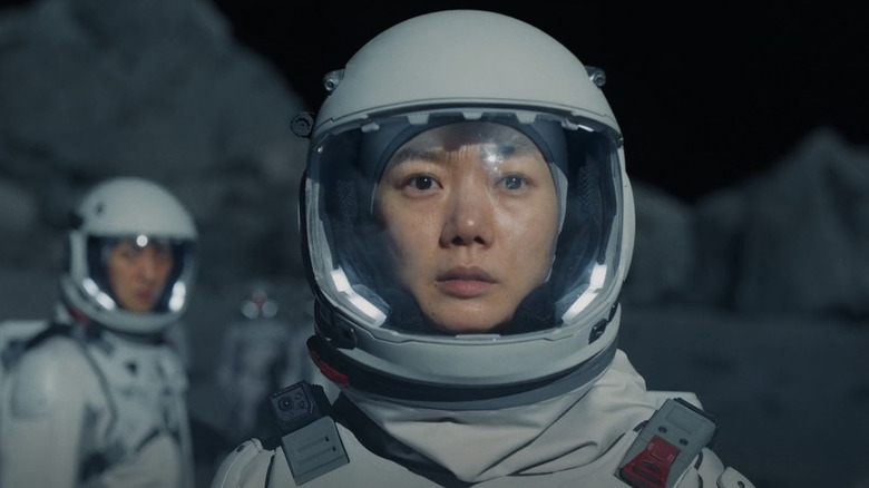 Dr. Song Ji-an in a spacesuit