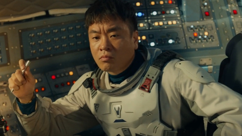 Kim Sun onboard his spacecraft