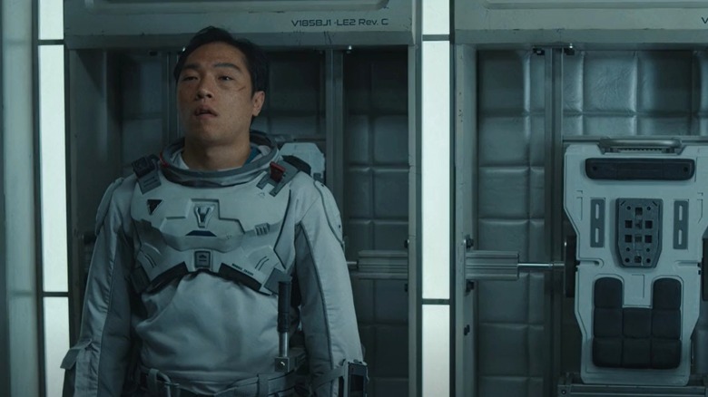 Lee Gi-su in a spacesuit