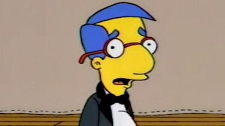 Milhouse telling people his mom thinks he's cool