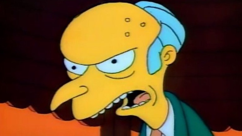 Mr. Burns yelling at an underling