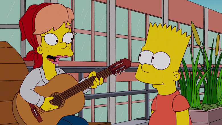 Mary singing to Bart