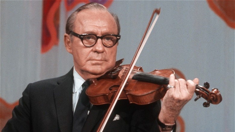 Jack Benny playing violin