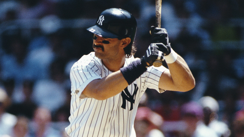 Don Mattingly batting for Yankees