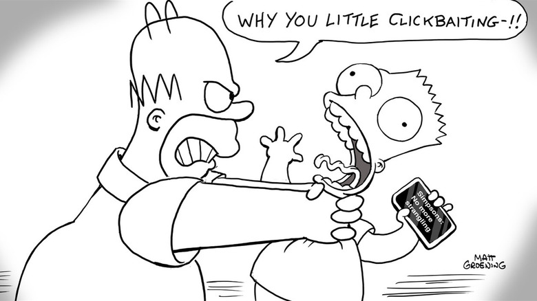 Sketch of Homer Strangling Bart