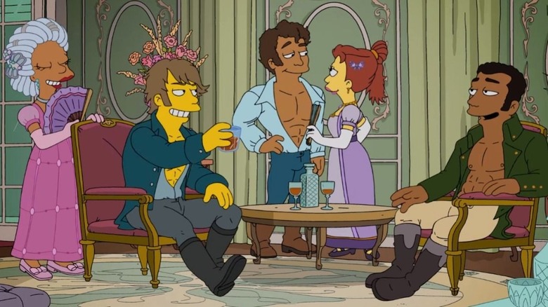 Bridgerton parody on The Simpsons