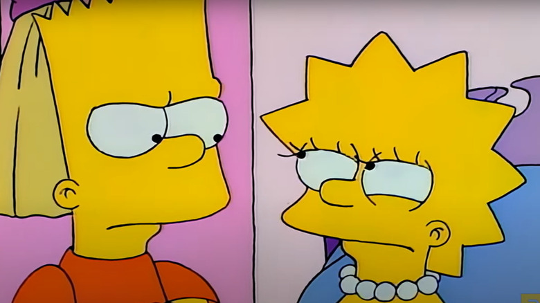 Bart and Lisa fighting