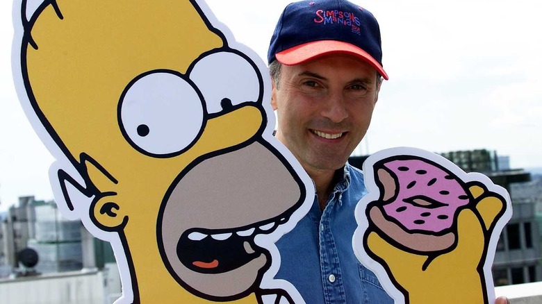 Castellaneta with Homer cutout