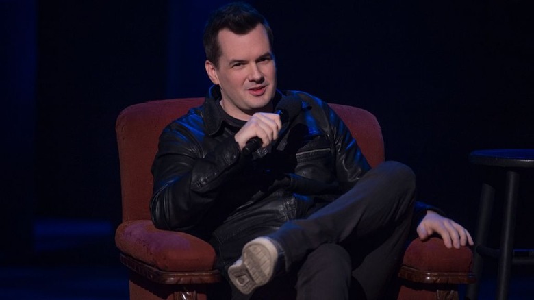 Jim Jefferies sitting and talking