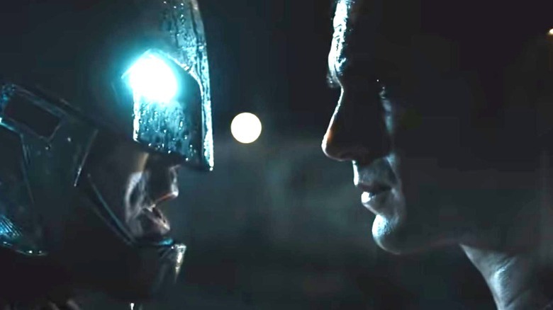 Batman faces off with Superman