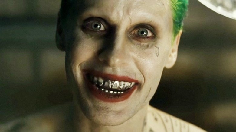 Joker with metal teeth
