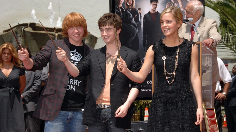 Rupert Grint, Daniel Radcliffe and Emma Watson