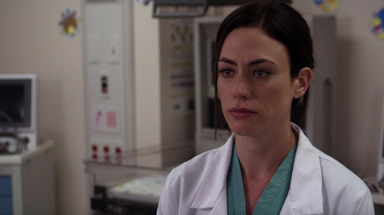 Tara Knowles working at the hospital