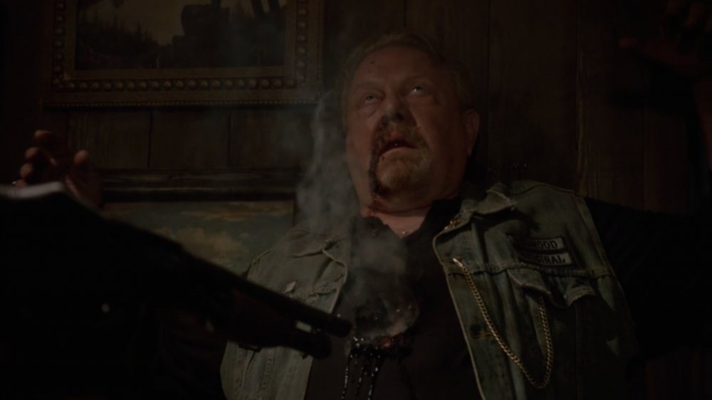 William Lucking as Piney in his last scene on Sons of Anarchy