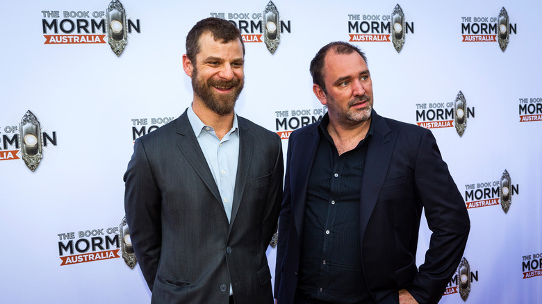 Trey Parker and Matt Stone at an event