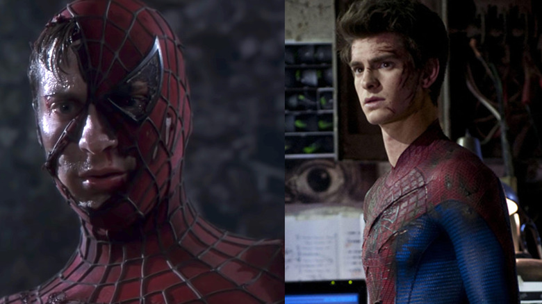 Tobey Maguire Spider-Man and Andrew Garfield Spider-Man