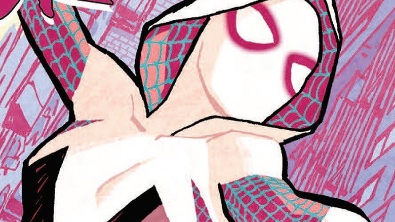 Gwen Stacy Spider-Woman swings