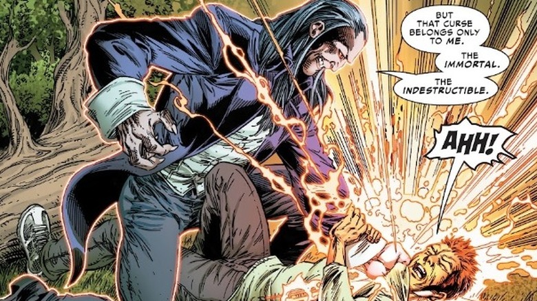 Morlun stealing the life of a young boy